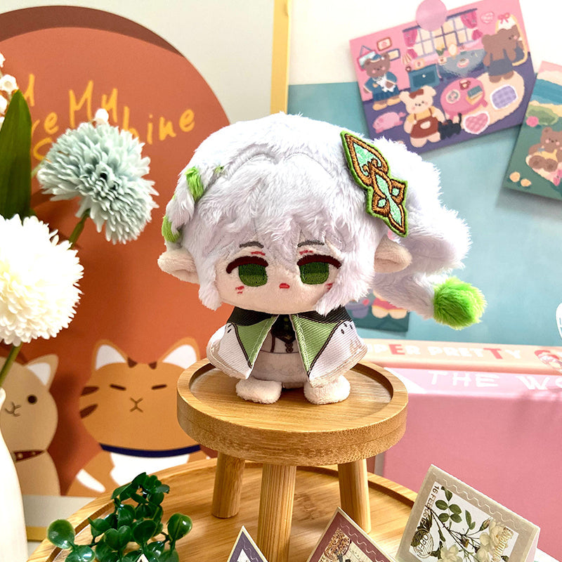 Game Character Genshin Keychain | Layla Nahida Cyno Tighnari Barbatos Xiao Cute Kawaii 12cm Doll - Cute Kawaii Item