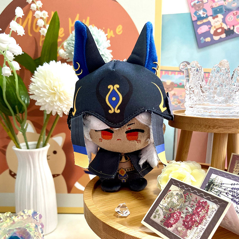 Game Character Genshin Keychain | Layla Nahida Cyno Tighnari Barbatos Xiao Cute Kawaii 12cm Doll - Cute Kawaii Item