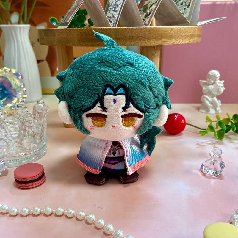 Game Character Genshin Keychain | Layla Nahida Cyno Tighnari Barbatos Xiao Cute Kawaii 12cm Doll - Cute Kawaii Item