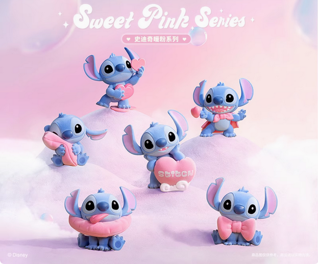 52TOYS x Stitch Sweet Pink Series | Love and Heart - Figure Collectable Toys Mystery Blind Box