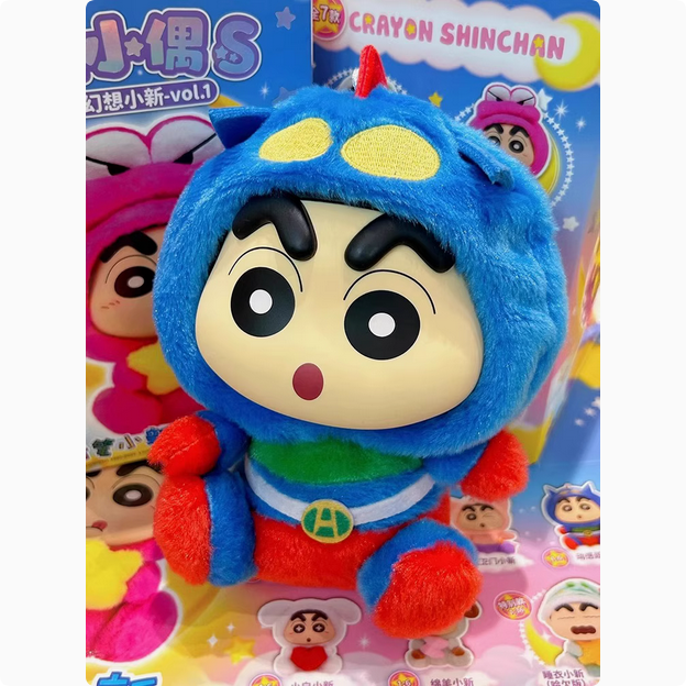 Japanese Cartoon Crayon Shin-chan Cosplay Fantasy Series 1 | Shiro Action Kamen ChocoBi Buriburi Sheep Pajamas - Figure Collectable Toys Mystery Blind Box