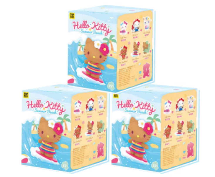 Hello Kitty Summer Beach Series Figures Blind Box