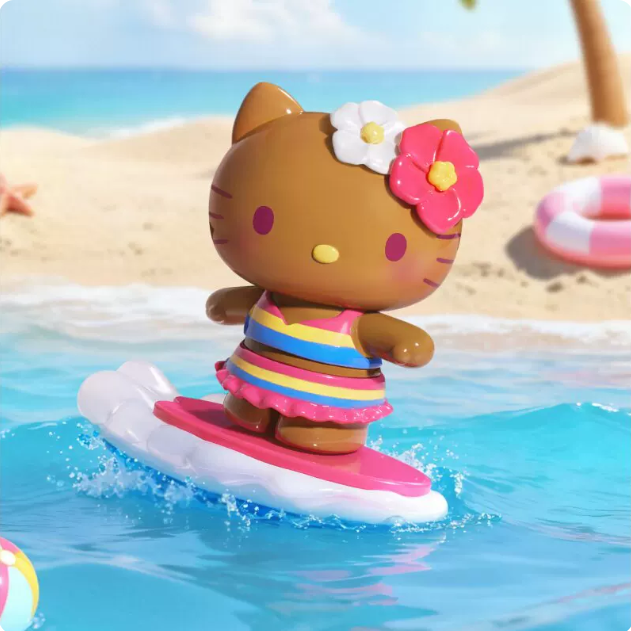 Hello Kitty Summer Beach Series Figures Blind Box
