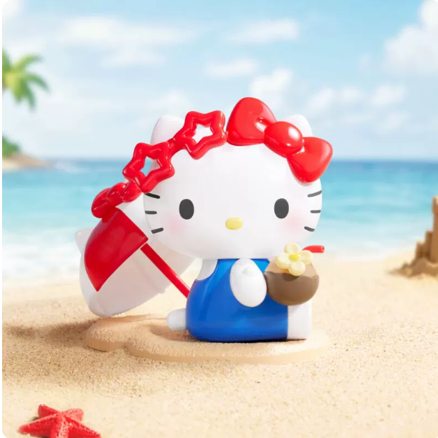 Hello Kitty Summer Beach Series Figures Blind Box