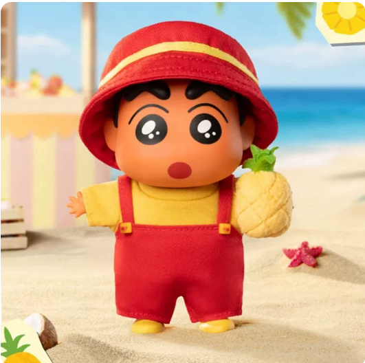 TOPTOY Crayon Shin-chan Go To The Beach Series Plush Charm Blind Box