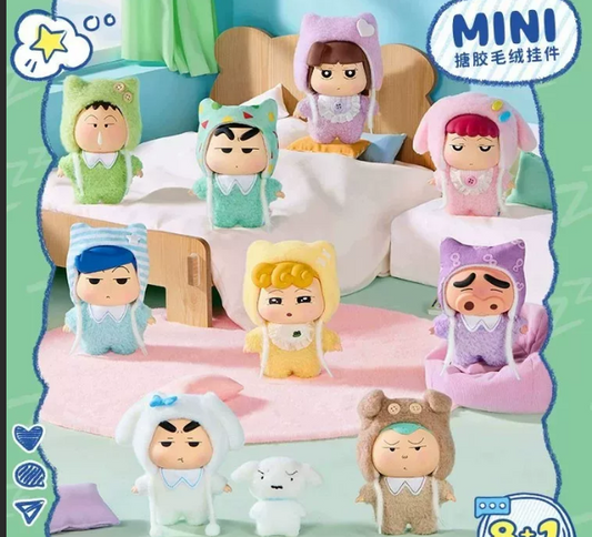 X11 짱구는 못말려 나른한 하루 시리즈 비닐 봉제인형 블라인드 박스