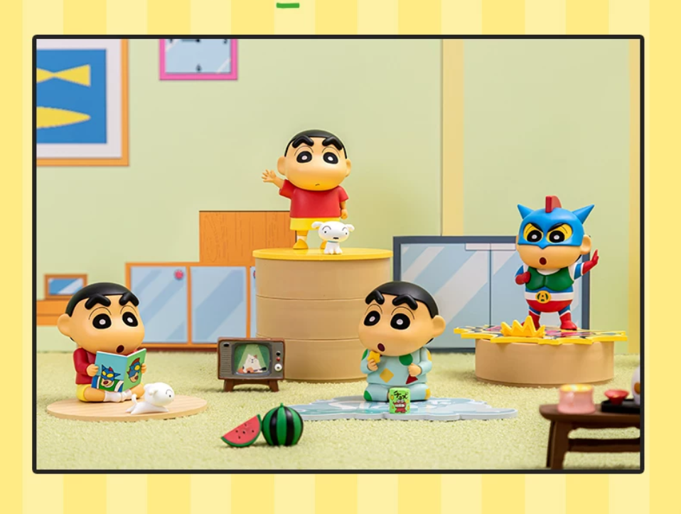 ชุดฟิกเกอร์ฉากและที่วางโทรศัพท์มือถือ Crayon Shin-chan จาก Waigua