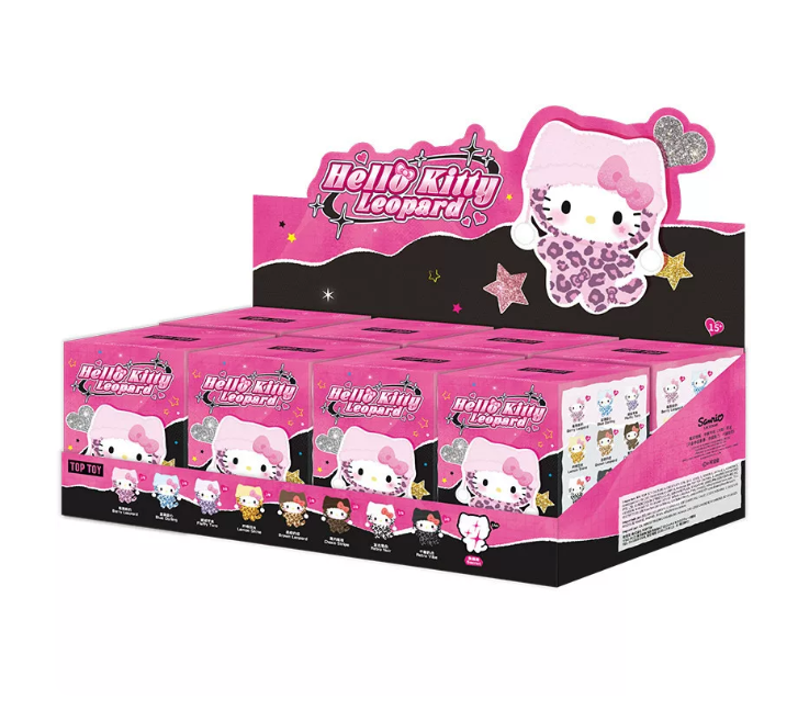 Hello Kitty Leopard Series blind box case of 8 with secret edition chance