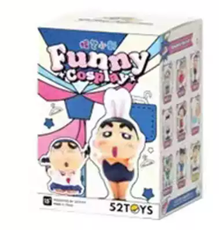 52TOYS Crayon Shin-chan Funny Cosplay Series Blind Box Figure - 9 Cosplay Designs, 8cm Mini Figures
