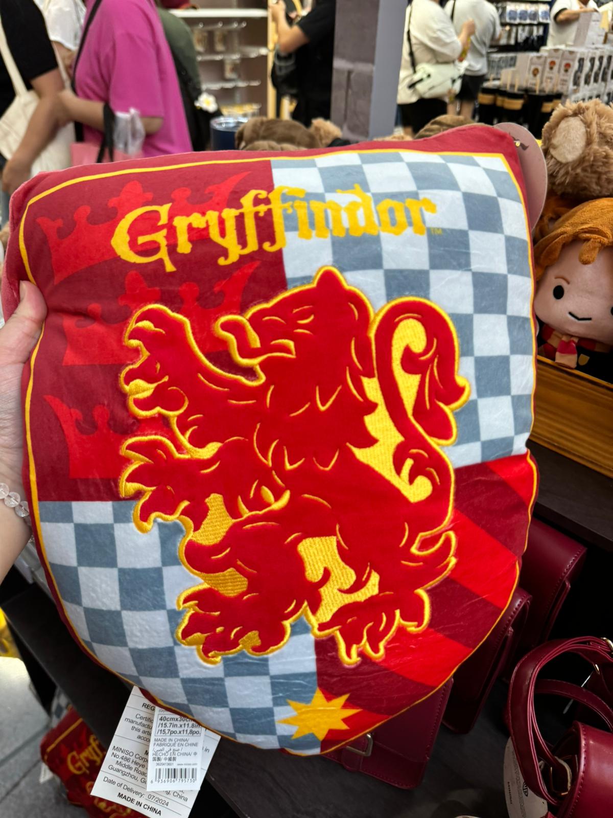 Harry Magical School Wizard Witch X Miniso | School Houses Red Yellow Green Blue Plush Cushion - Kawaii items Room Decoration - KawaiiGiftLand