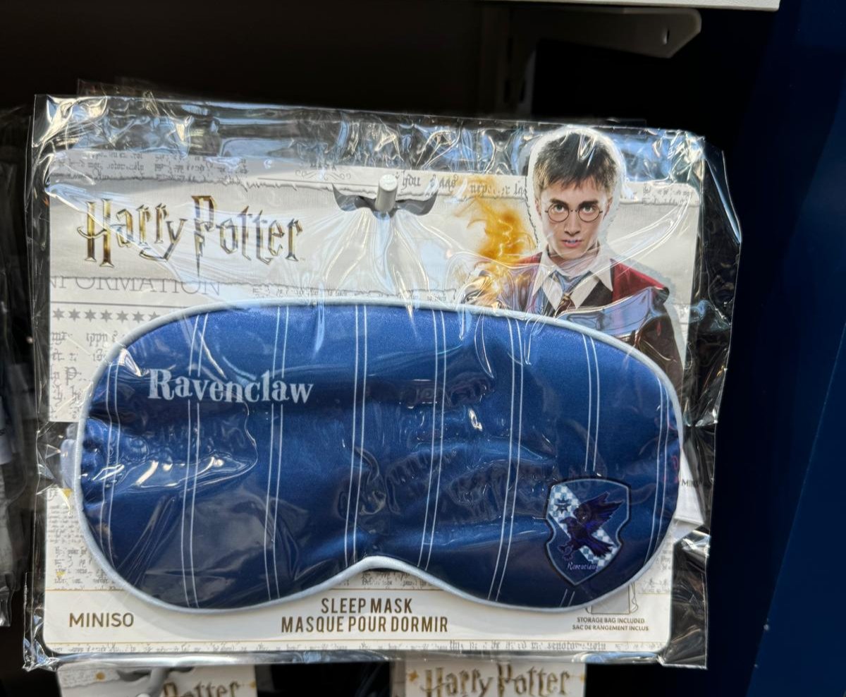 Harry Magical School Wizard Witch X Miniso | Magical School Four Houses Sleep Mask Red Yellow Green Blue - Kawaii items KawaiiGiftLand