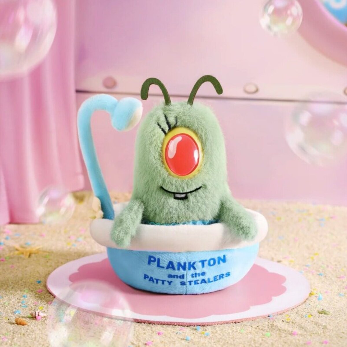 Plankton's Day in Bikini Bottom Series - secret Mini Plankton plush keychain in teacup
