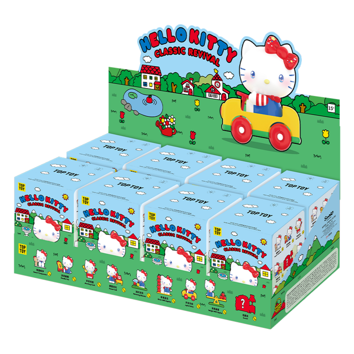 TOPTOY Hello Kitty Classic Revival Series blind box figures - full case of 8 boxes