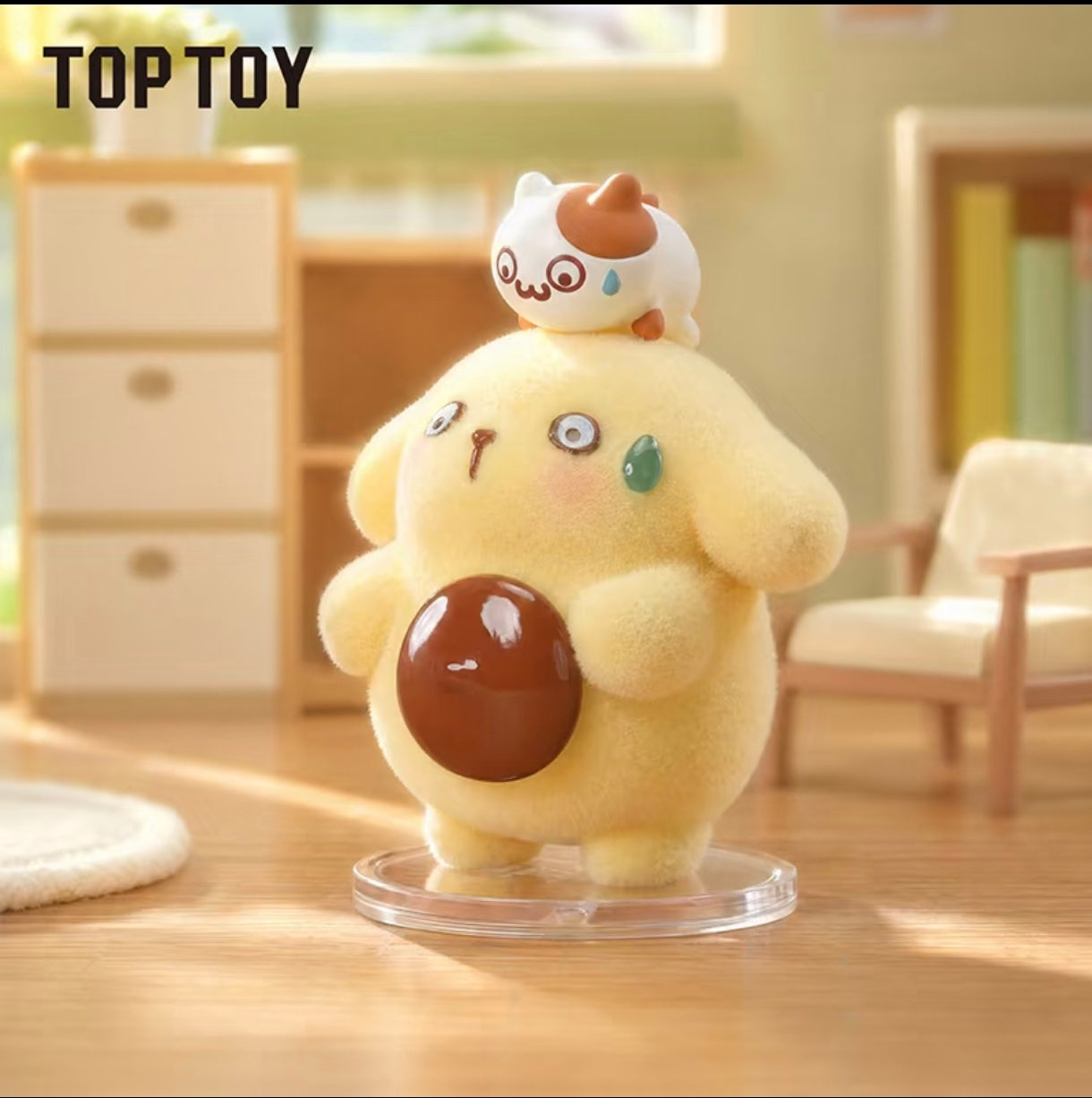 TOPTOY x Sanrio Pompompurin Floofy Daily Series Mystery Blind Box – Kawaii Collectible Figure & Desktop Decor