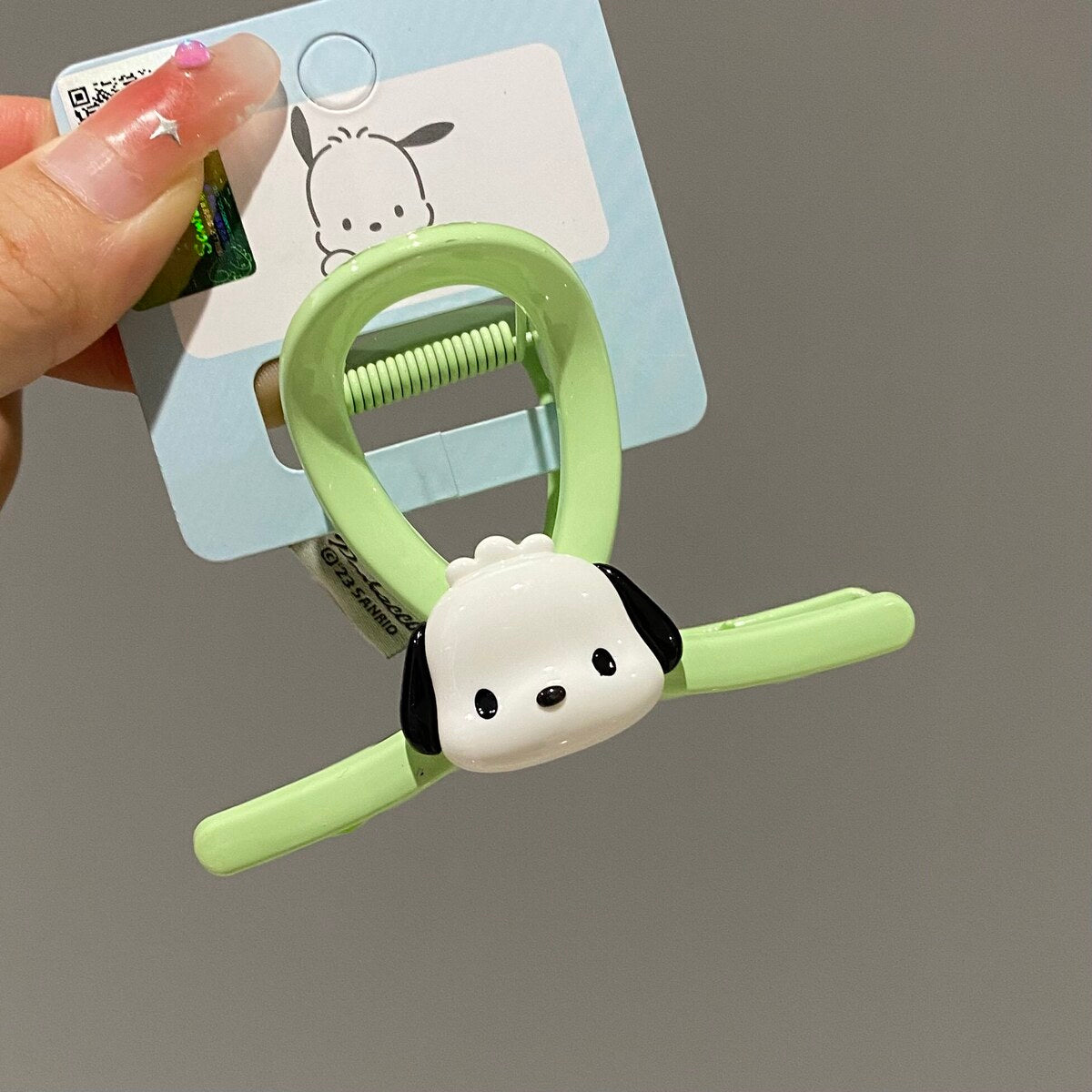 Pochacco green medium claw clip 8cm