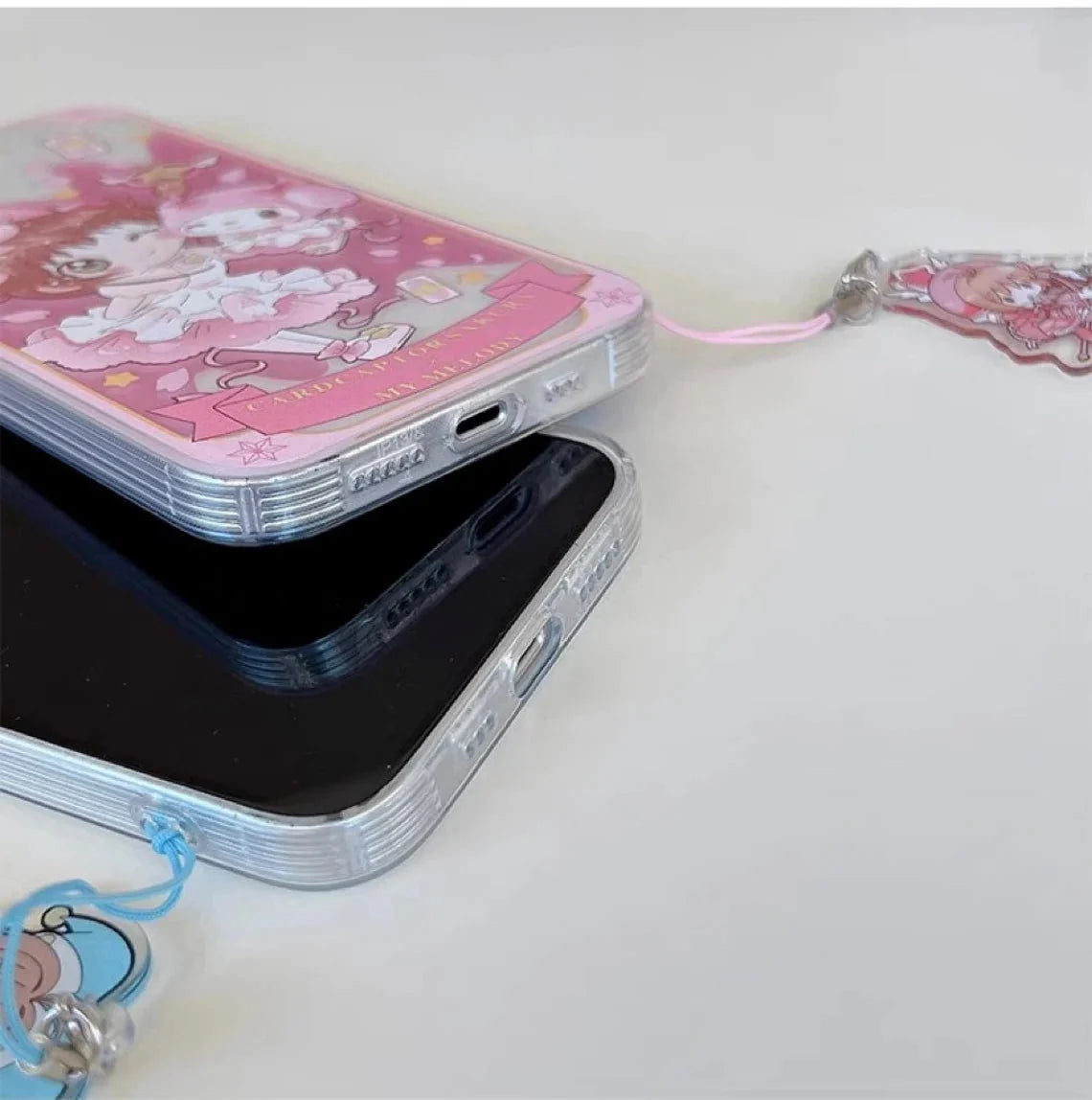 Clean CardCaptorSakura X MM KU CN PN iPhone Case 6 7 8 PLUS SE2 XS XR X 11 12 13 14 15 16 Pro Promax 12mini 13mini KawaiiGiftLand