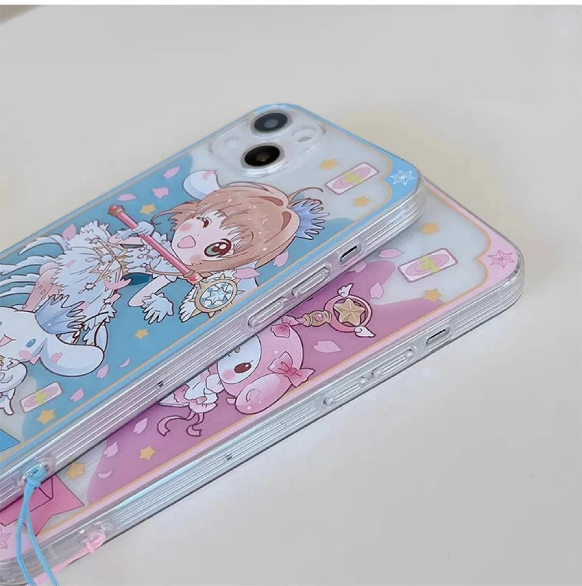 Clean CardCaptorSakura X MM KU CN PN iPhone Case 6 7 8 PLUS SE2 XS XR X 11 12 13 14 15 16 Pro Promax 12mini 13mini KawaiiGiftLand