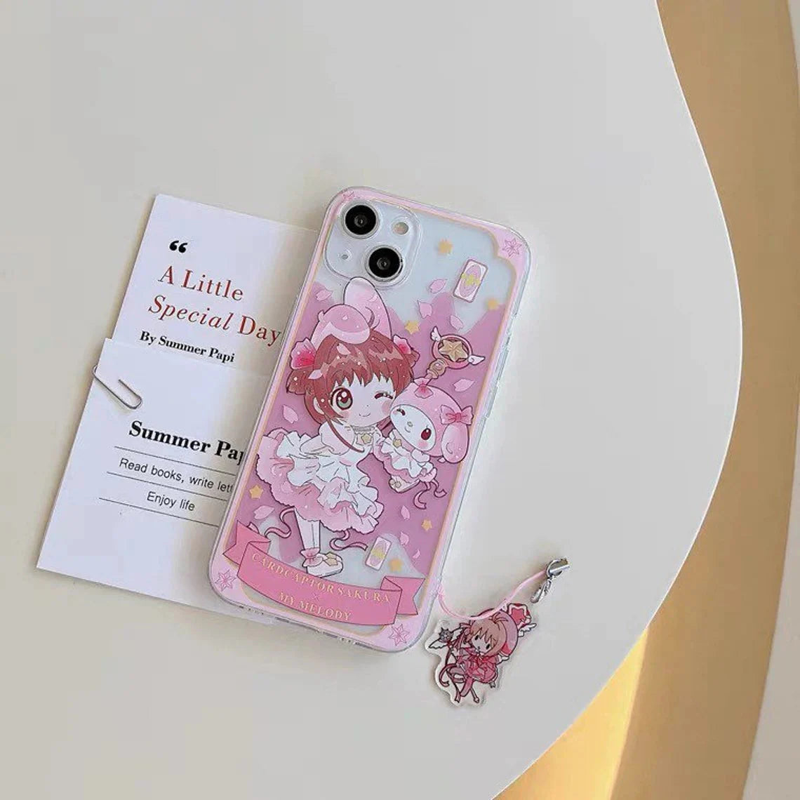 Clean CardCaptorSakura X MM KU CN PN iPhone Case 6 7 8 PLUS SE2 XS XR X 11 12 13 14 15 16 Pro Promax 12mini 13mini KawaiiGiftLand
