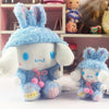 Sanrio Easter Rabbit Cinnamoroll Blue Plush Doll & Mini Plush Doll Keychain