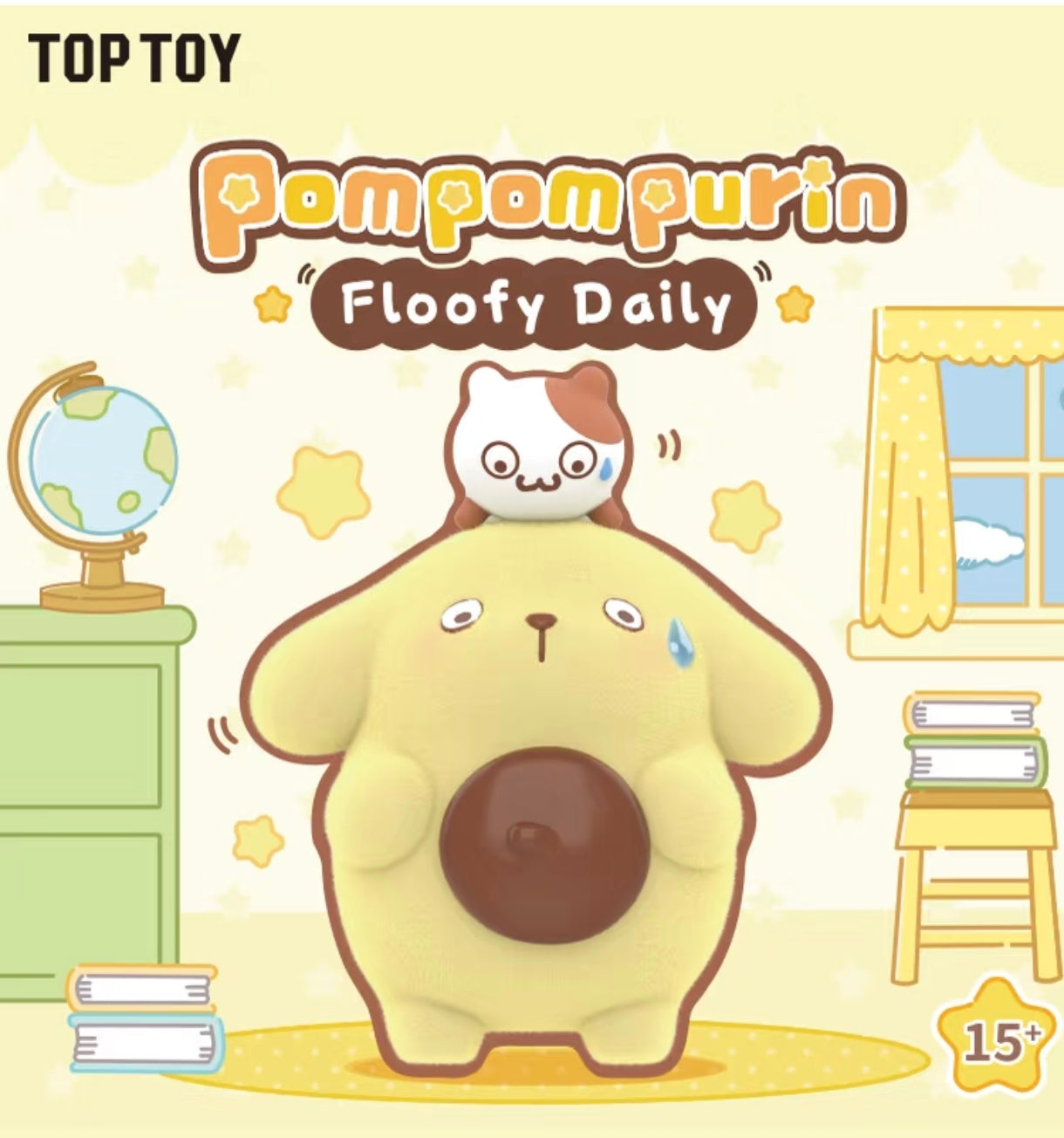 TOPTOY x Sanrio Pompompurin Floofy Daily Series Mystery Blind Box – Kawaii Collectible Figure & Desktop Decor