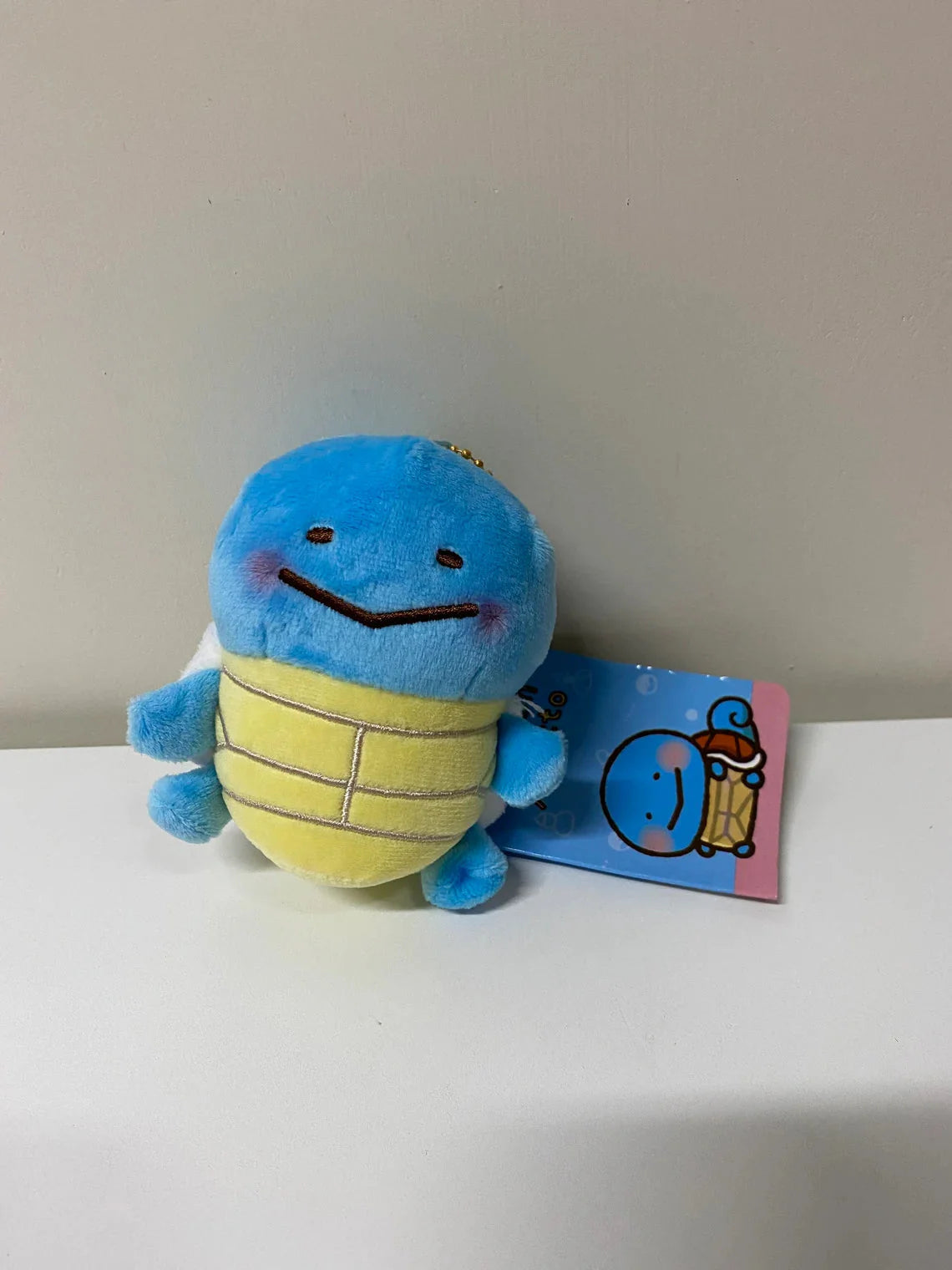 Pokemon Center Yurutto Small Eyes Squirtle Mini Plush Doll Keychain KawaiiGiftLand