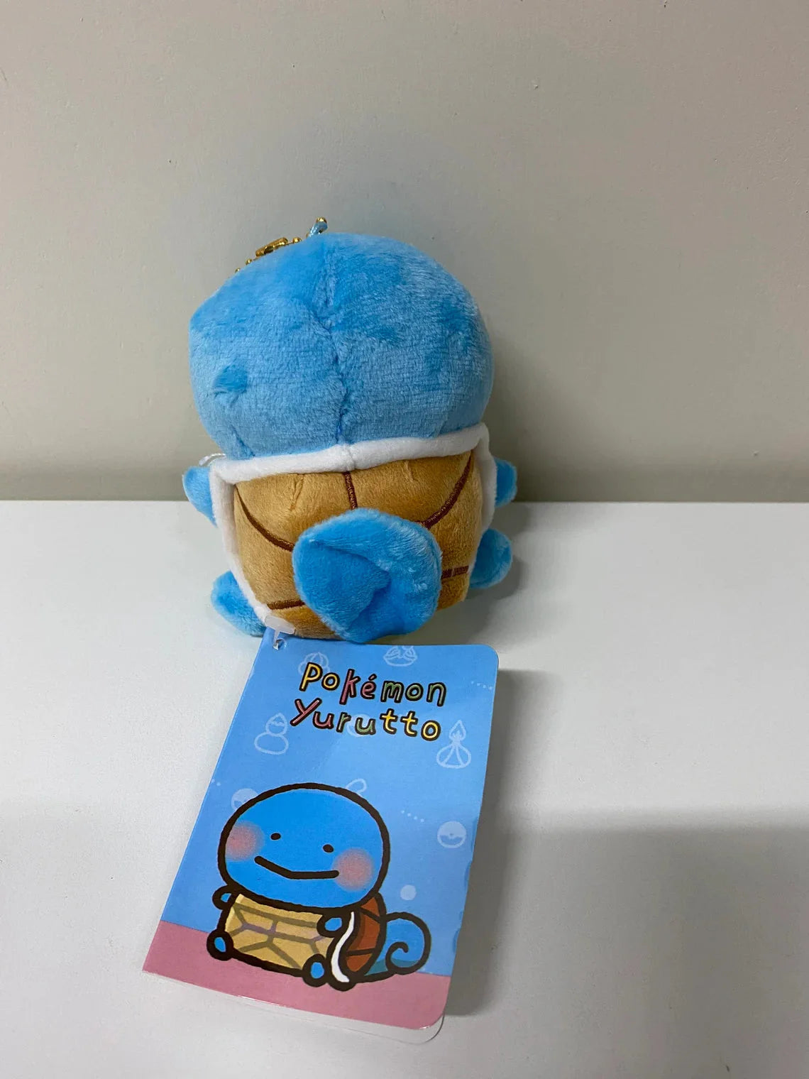 Pokemon Center Yurutto Small Eyes Squirtle Mini Plush Doll Keychain KawaiiGiftLand