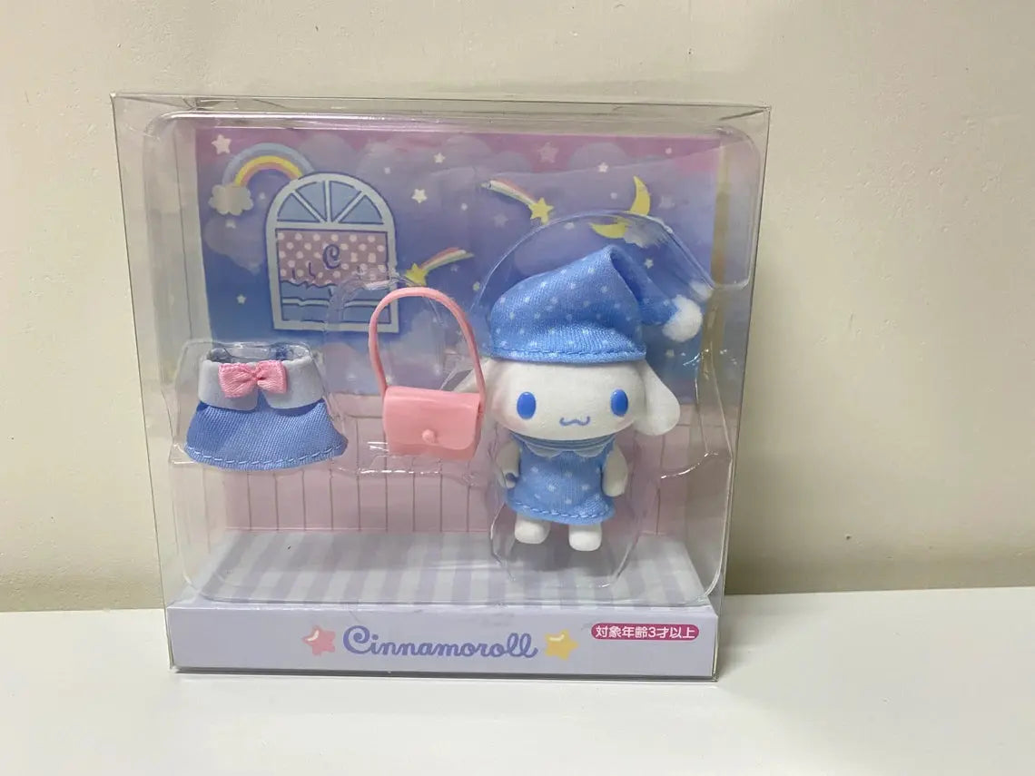 Japan Sanrio Cinnamoroll Little Pajamas Mini Doll Toy Collections