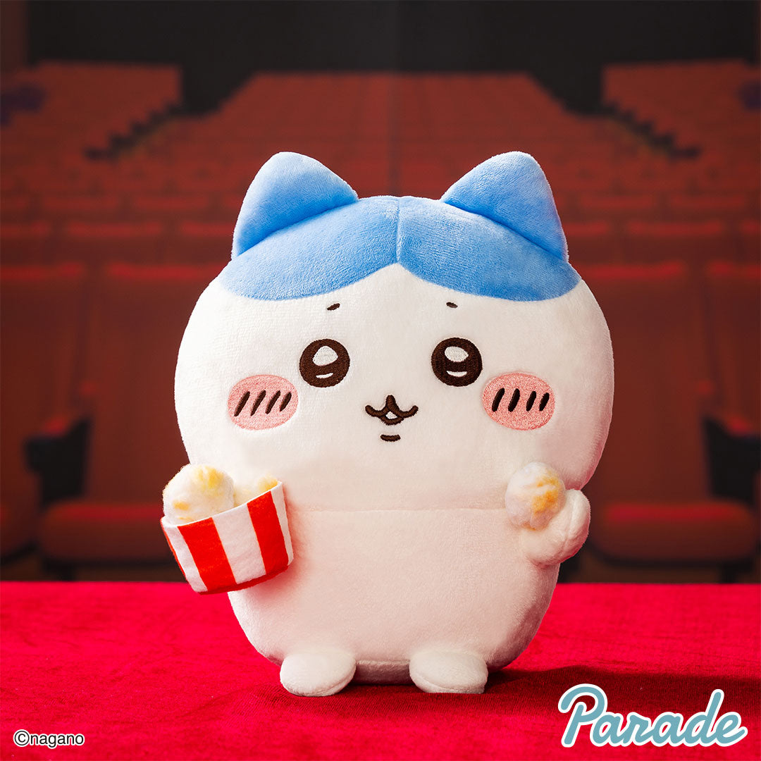 Chiikawa | ChiiKawa Hachiware Eating Popcorn Cute Plush Doll | Phone Case | side view