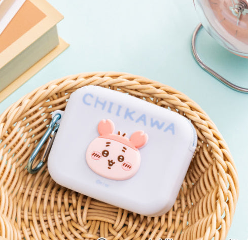 Japan ChiiKawa | ChiiKawa Hachiware Usagi Momonga Kurimanju Rakko Shisa Crab Earphone Soft Plastic Case Purse Keychain Kawaii items Room Decoration KawaiiGiftLand