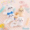 Japan ChiiKawa | ChiiKawa Hachiware Usagi Momonga Plush Doll Scrunchie - Kawaii items Hair Accessories
