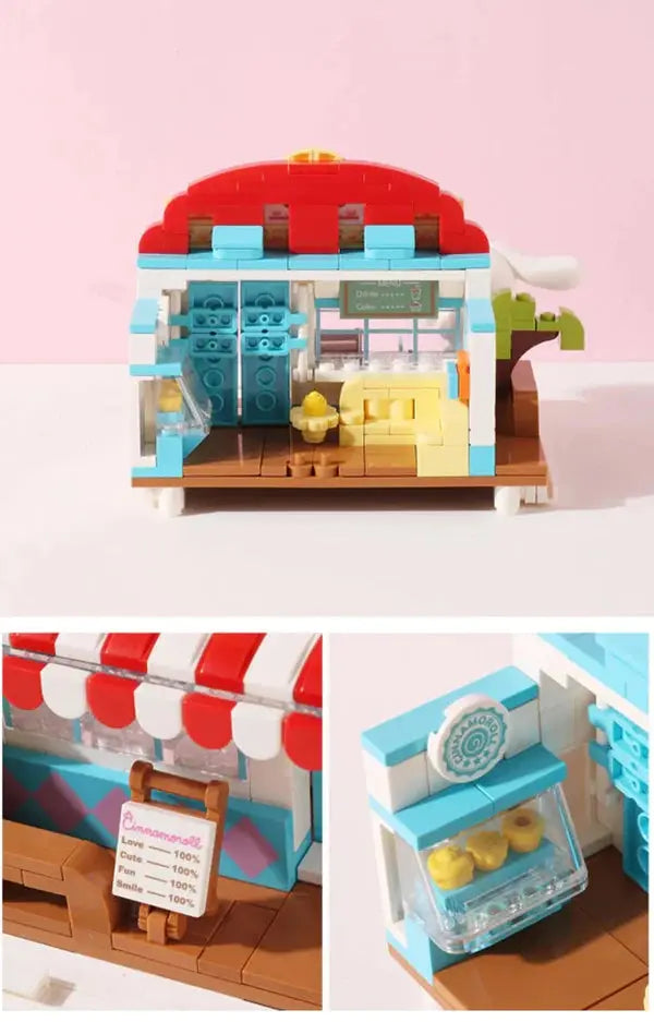 Sanrio Cinnamoroll Coconut Ice Shop Building Blocks Toy