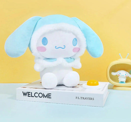 Sanrio Cinnamoroll with Blue Hood Plush Doll KawaiiGiftLand