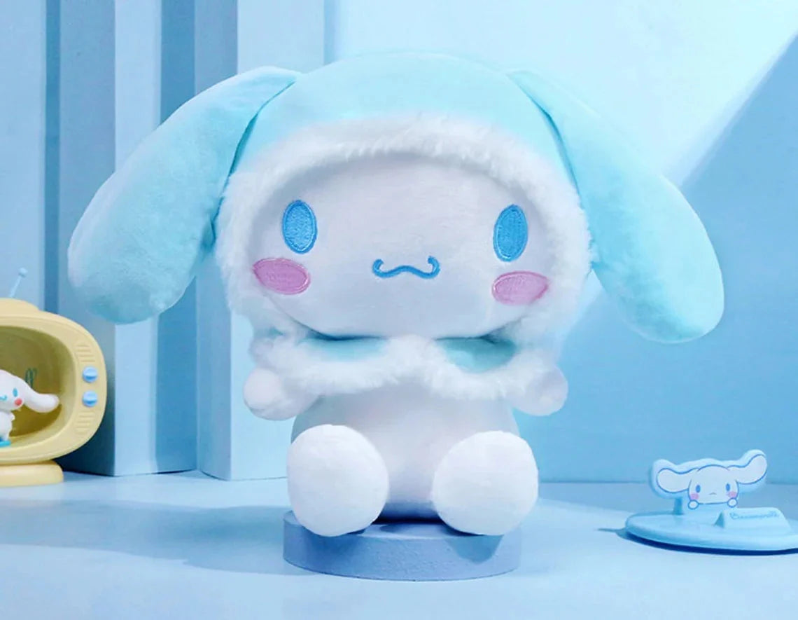 Sanrio Cinnamoroll with Blue Hood Plush Doll KawaiiGiftLand