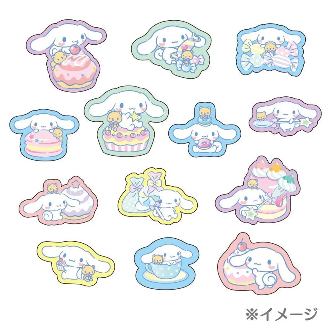 Japan Sanrio Set of 26 Cinnamoroll Sweets Cakes Cafe Stickers KawaiiGiftLand