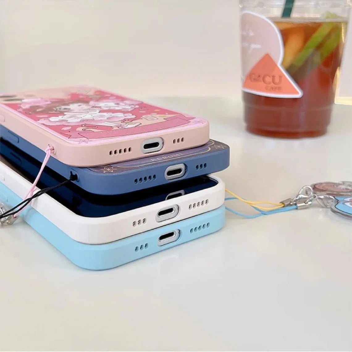 Colour CardCaptorSakura with MM KU CN PN iPhone Case 6 7 8 PLUS SE2 XS XR X 11 12 13 14 15 16 Pro Promax 12mini 13mini KawaiiGiftLand