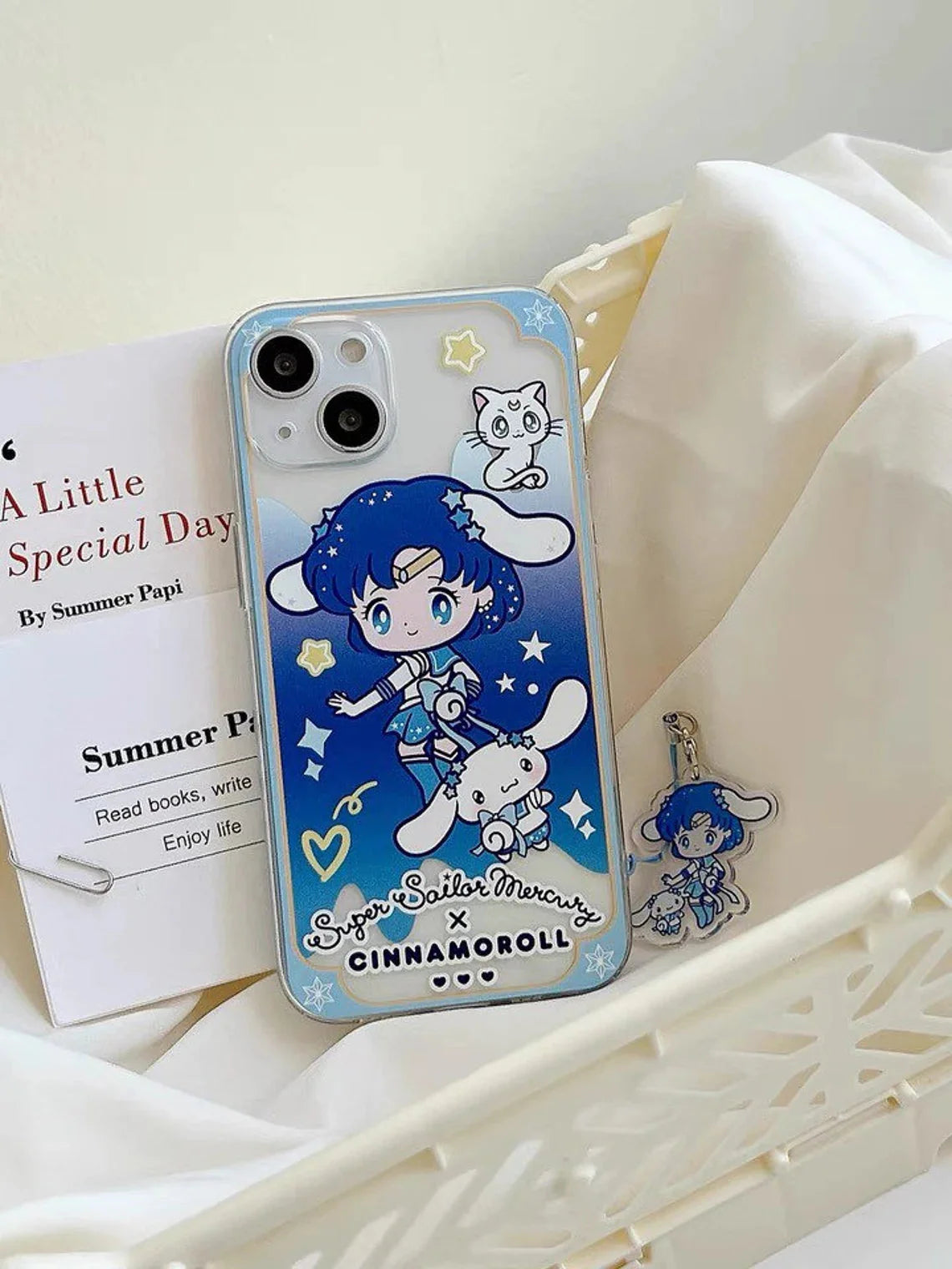 Clean Japanese Cartoon Sailor Moon iPhone Strap KT MM KU CN PN iPhone Case 6 7 8 PLUS SE2 XS XR X 11 12 13 14 15 16 Pro Promax 12mini 13mini KawaiiGiftLand