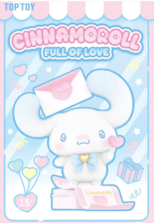 TOPTOY x Sanrio Cinnamoroll Full of Love Series Mystery Blind Box – Kawaii Anime Collectible Figure & Gift for Fans