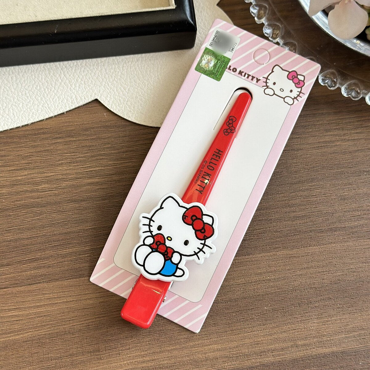 Hello Kitty red long bar hair clip 12.5cm - Sanrio licensed hair accessory
