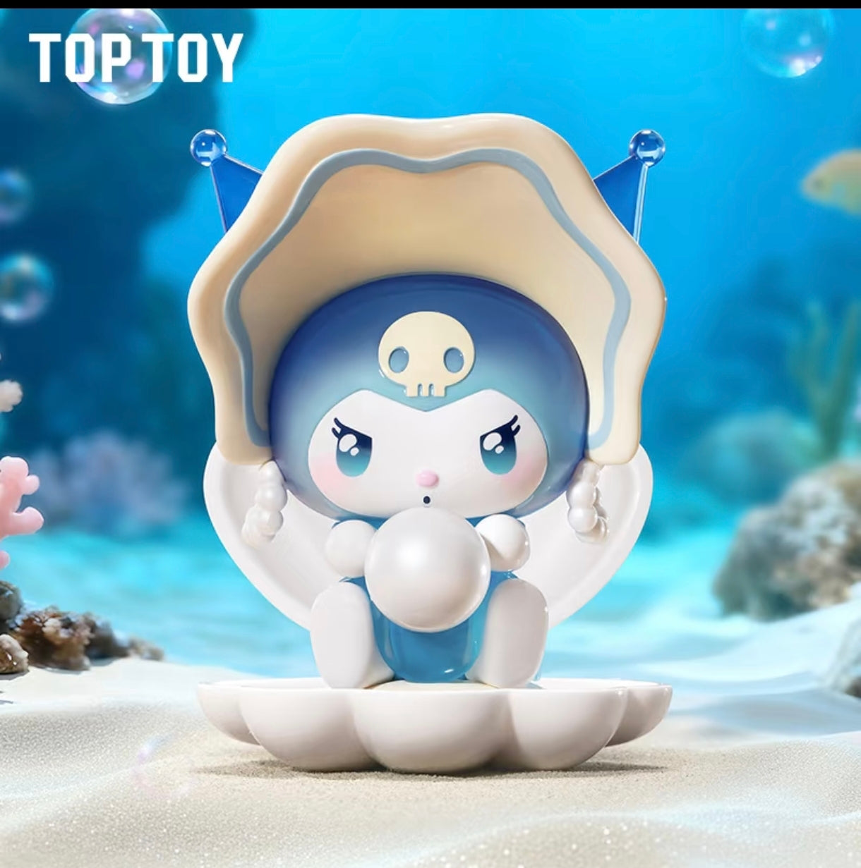 TOPTOY x Sanrio Kuromi Deep Sea Mystery Series Blind Box – Kawaii Mermaid Collectible Figure & Gothic Desk Decor