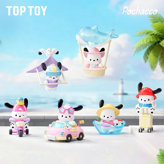 TOPTOY Pochacco Travel Diary Series blind box full set of 6 vinyl figures