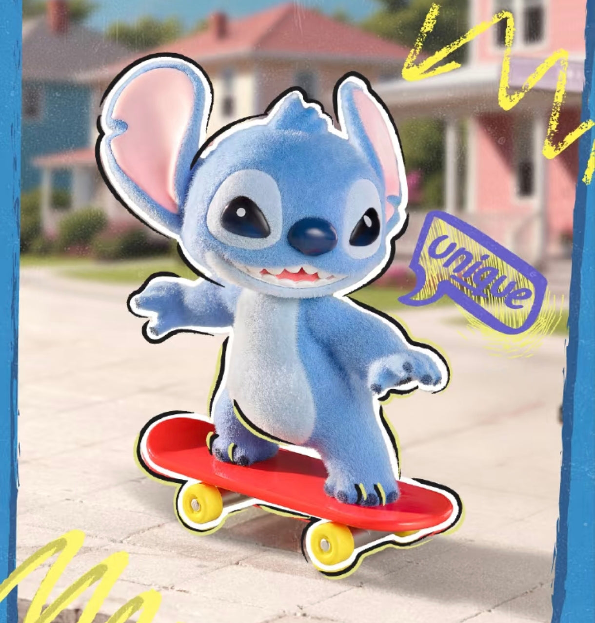 TOP TOY Hello Stitch blind box figure capturing cute lopsided wave design