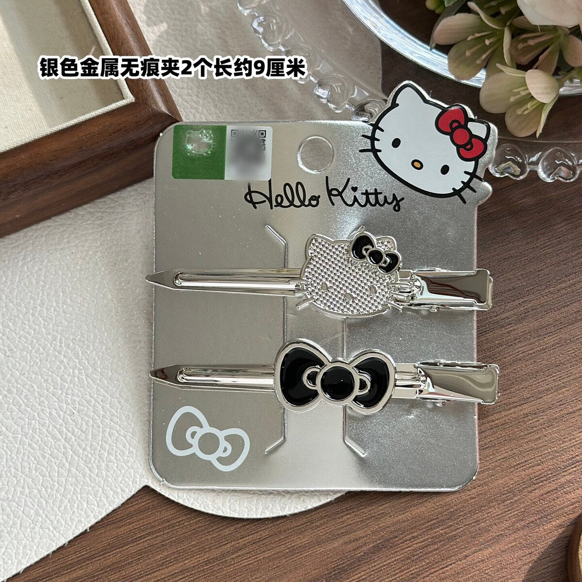 Silver Metal Bobby Pins 2pc (8cm)