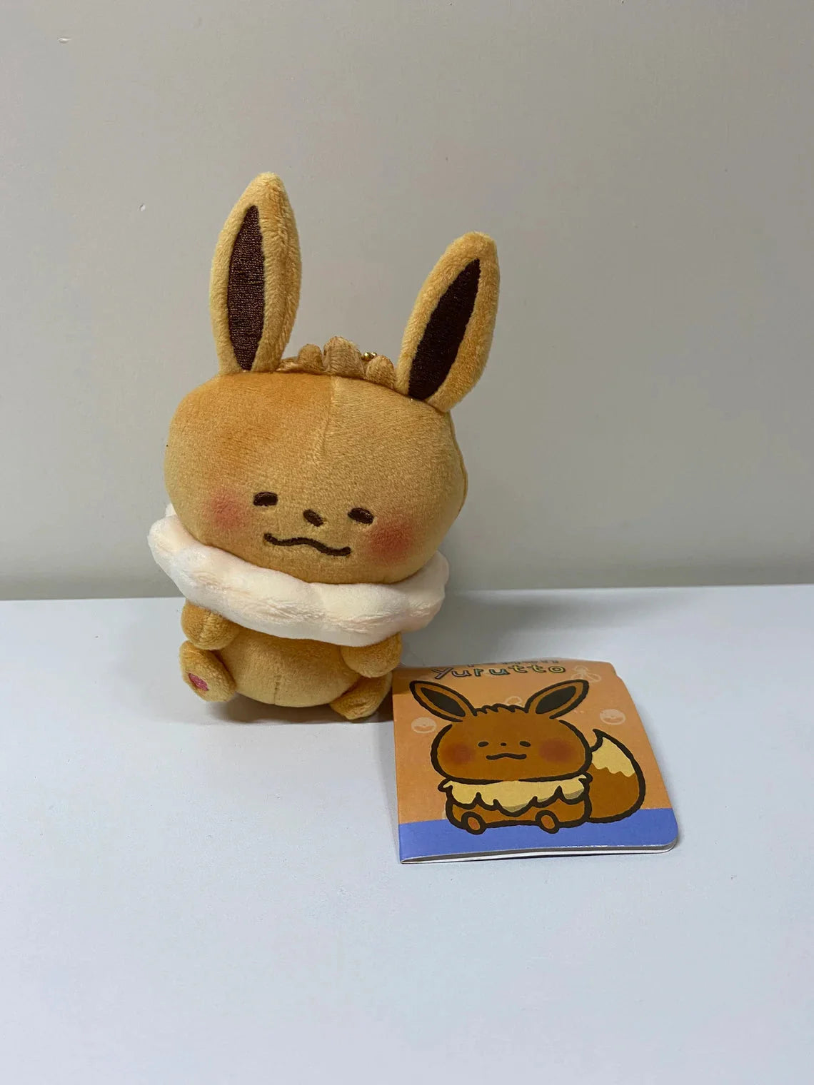 Pokemon Center Yurutto Small Eyes Eevee Mini Plush Doll Keychain KawaiiGiftLand