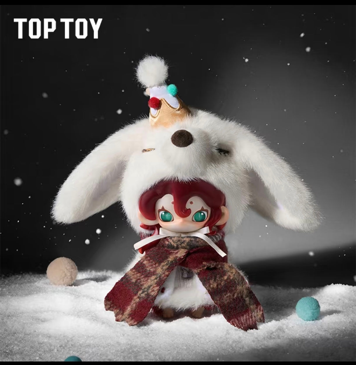 TOPTOY x Sugar Pocket Moonin "The Shrouded Night" Series Gothic Vinyl Face Plush Doll Blind Box
