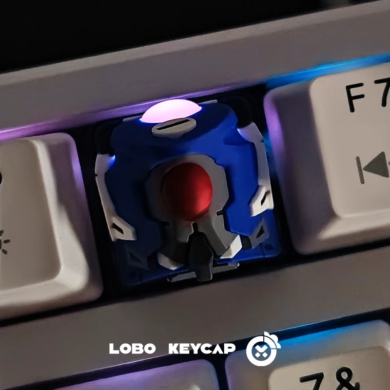 Lobo Keyboard Keycap Evangelion- Original Resin Art Custom Cartoon Cute Keycap for Office Pc Gamer Accessories