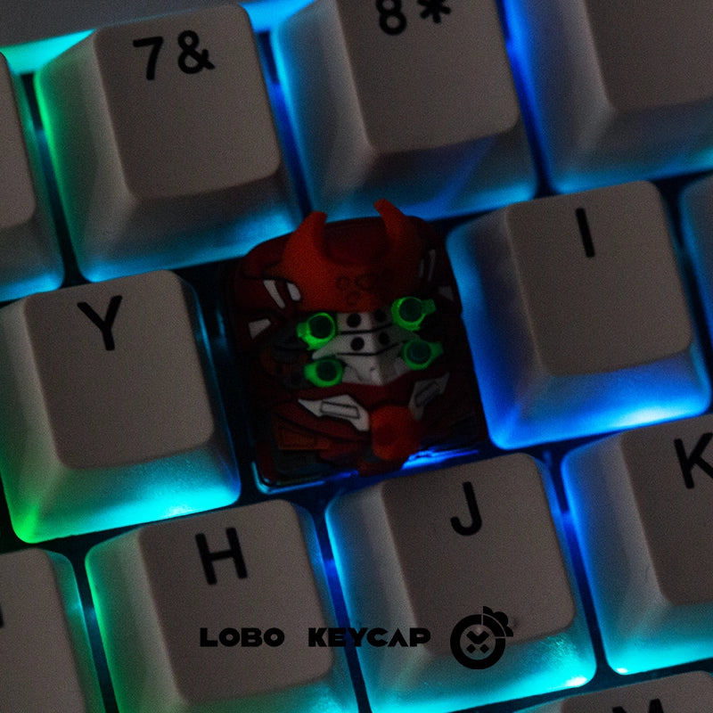Lobo Keyboard Keycap Evangelion- Original Resin Art Custom Cartoon Cute Keycap for Office Pc Gamer Accessories