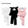 Sanrio My Melody Kuromi Cinnamoroll Hat with Scarf Hat  Winter Warm Accessory Outfits
