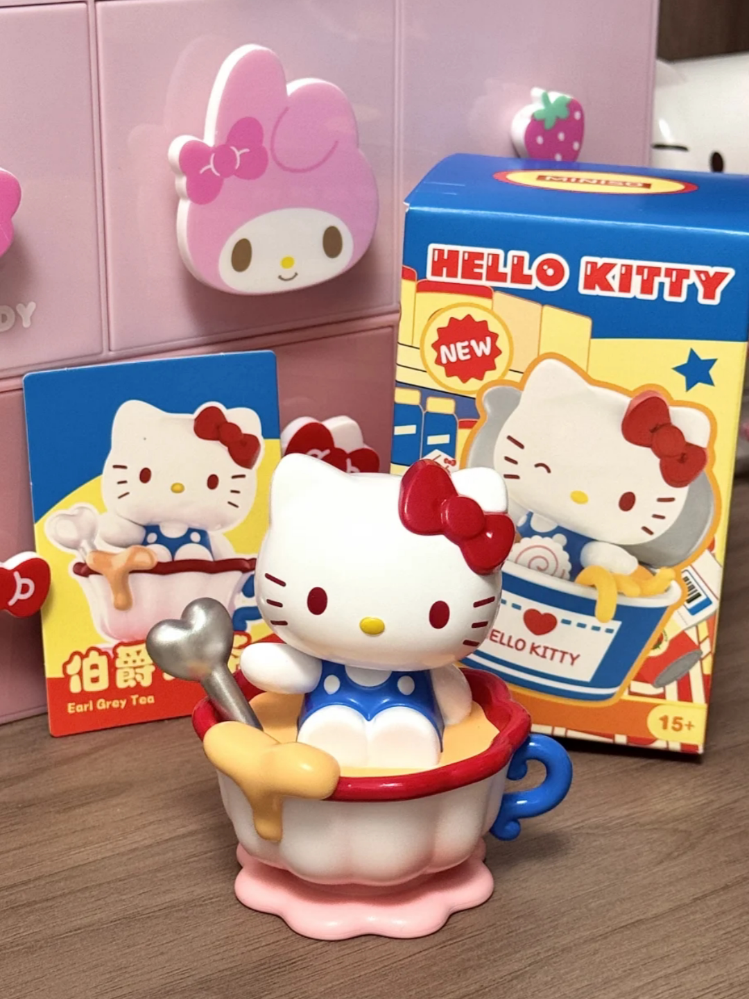 MINISO Hello Kitty Little Diner Earl Grey Tea figure promo photo