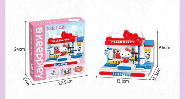 Sanrio Hello Kitty Fashion Shop Building Blocks Toy Collections KawaiiGiftLand