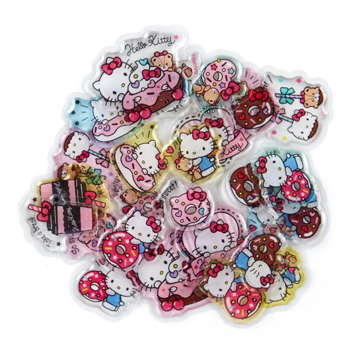 Japan Sanrio Set of 26 Hello Kitty Sweets Donuts Cafe Stickers KawaiiGiftLand